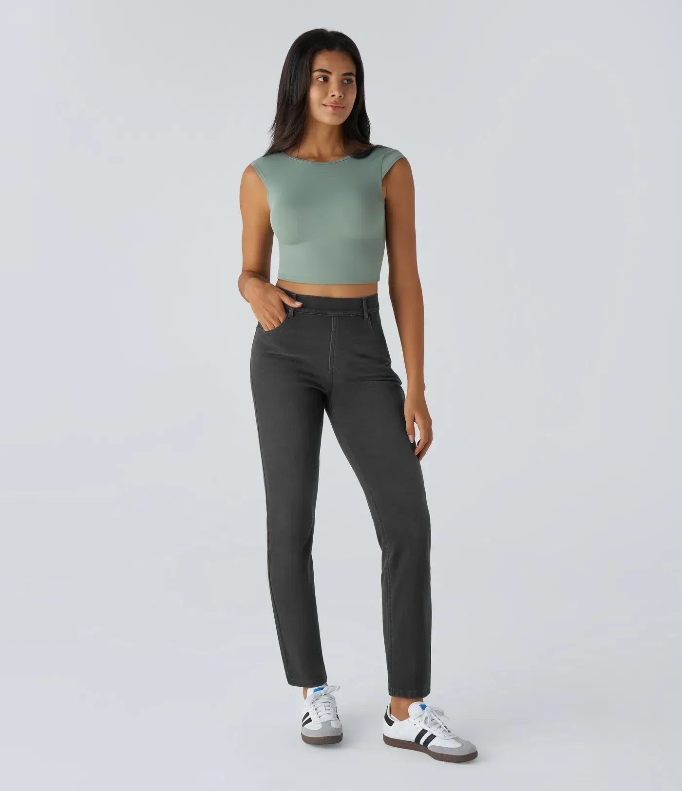 Lotte | Stretchy and Cozy High-Waisted Trousers