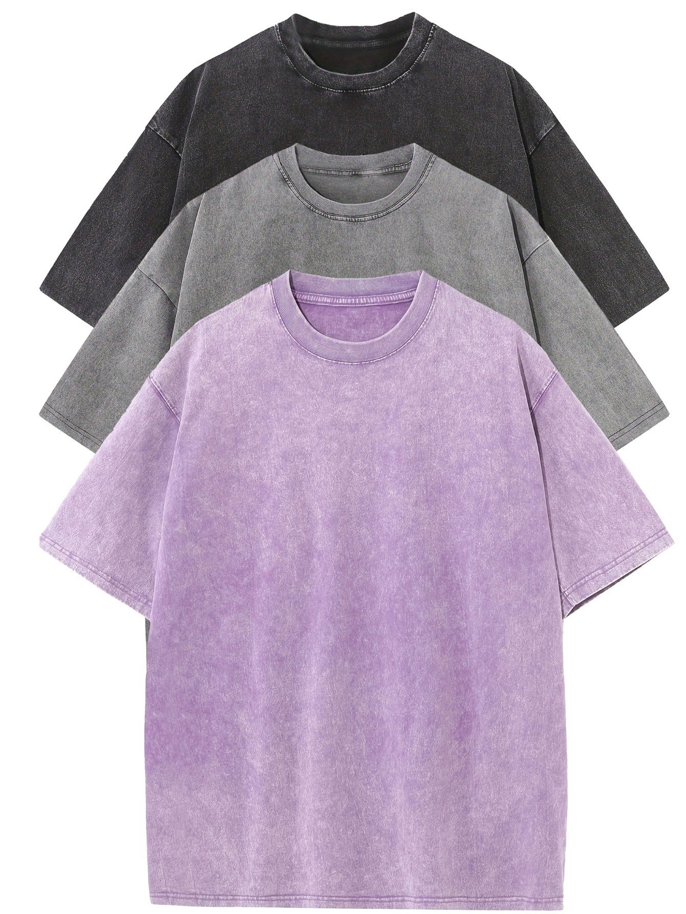 Laluna® | Essential Cotton Oversized Tee Set – Set of 3