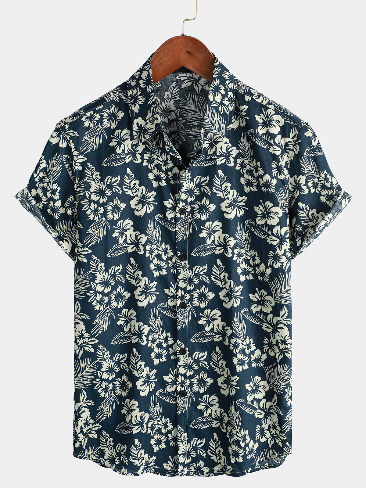 Short-Sleeve Cotton Hawaiian Shirt