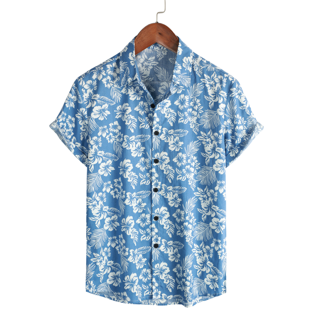Short Sleeve Floral Hawaiian Shirt