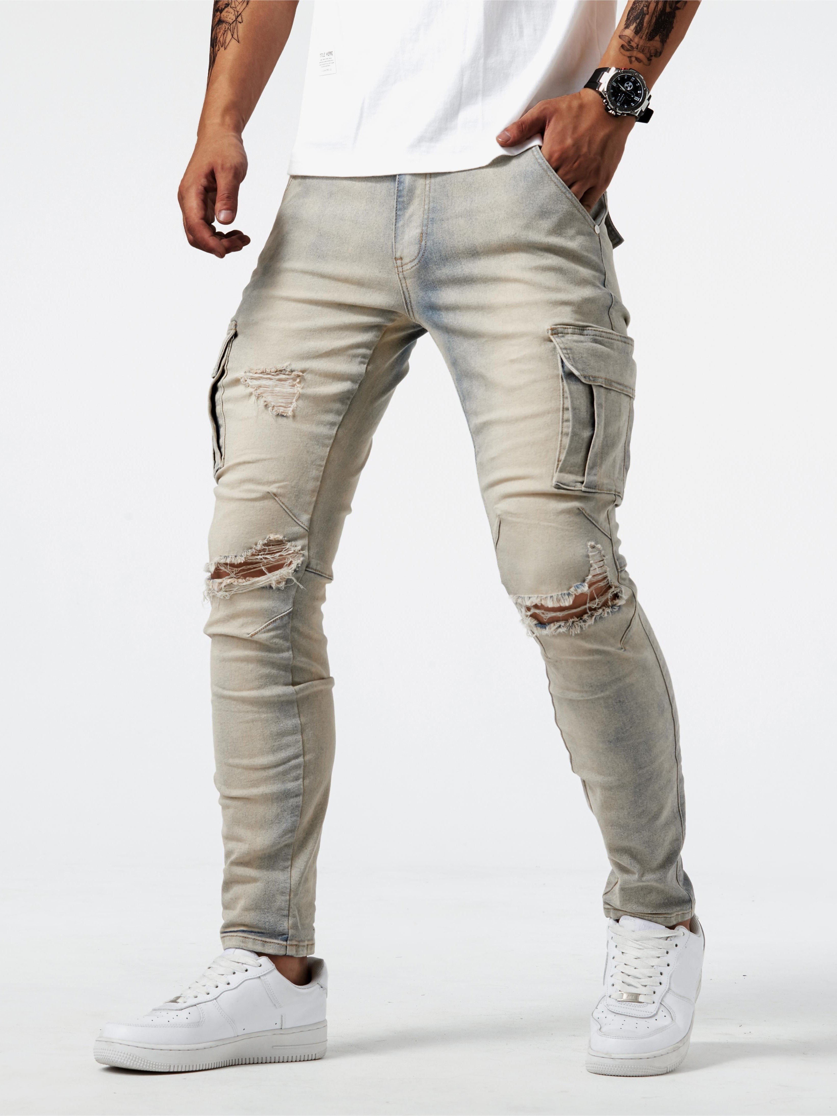 Laluna® | Tailored Slim Cargo Jeans