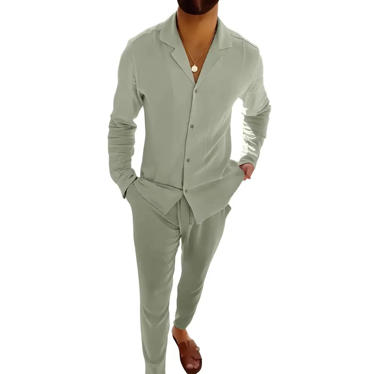 Laluna® | Men's Summer Linen Ensemble