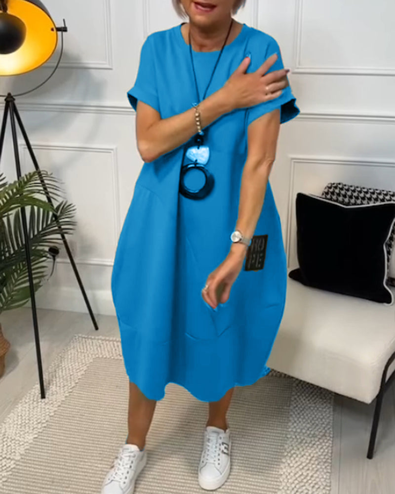 Easygoing Short-Sleeve Kaftan