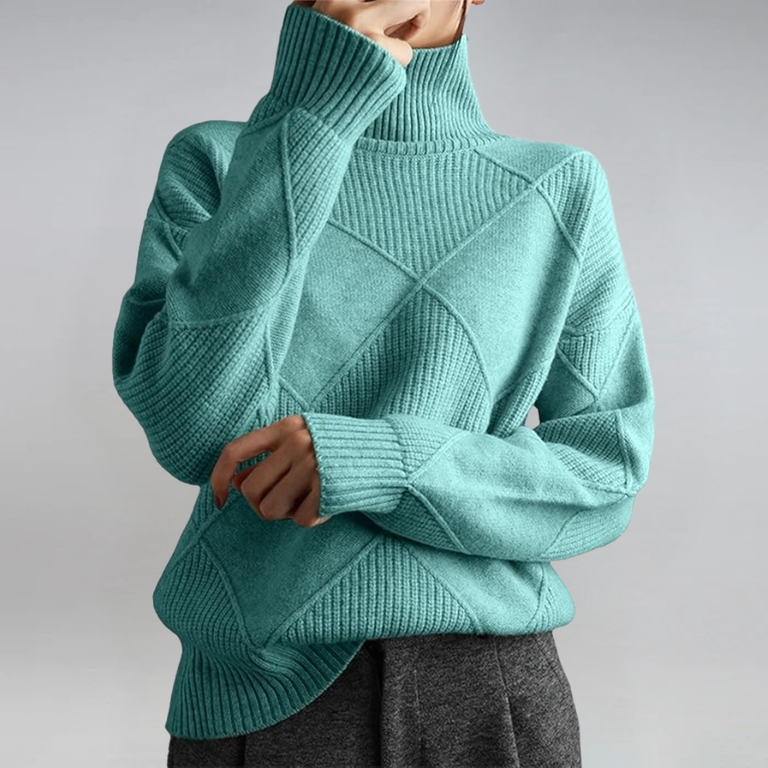 Laluna® | Luxe Cashmere Turtleneck Sweater