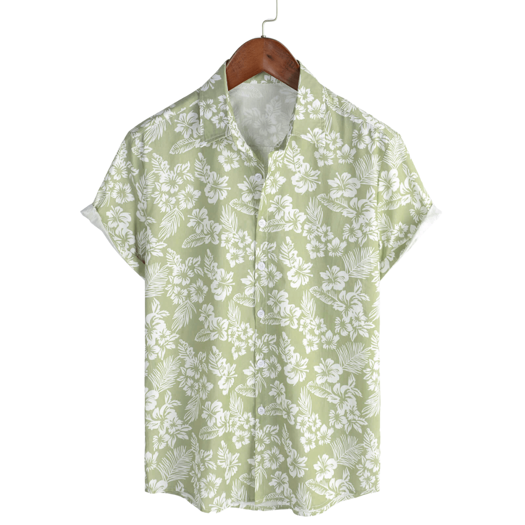 Short Sleeve Floral Hawaiian Shirt