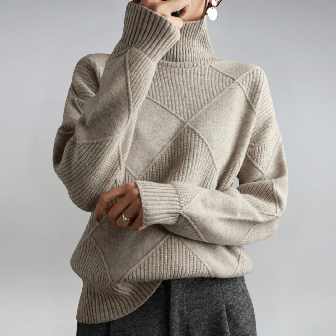 Laluna® | Luxe Cashmere Turtleneck Sweater