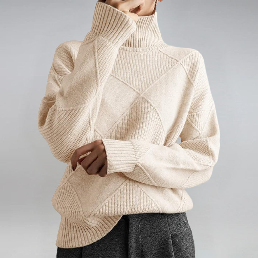 Laluna® | Luxe Cashmere Turtleneck Sweater