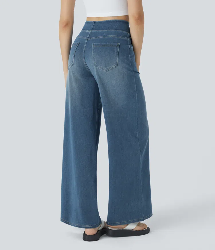 Laluna® | Comfortable high-waisted jeans