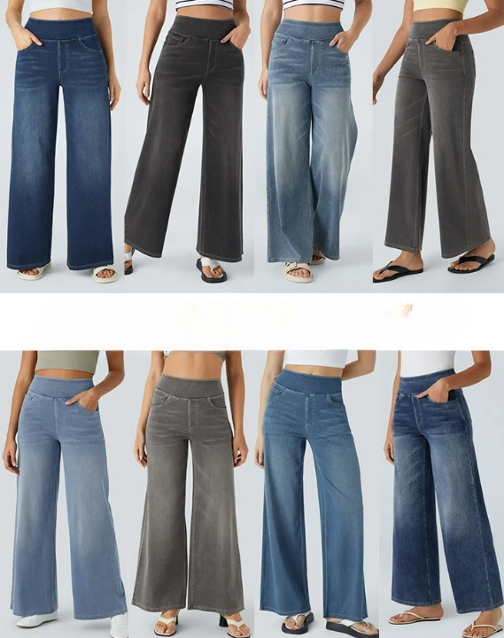 Laluna® | Comfortable high-waisted jeans