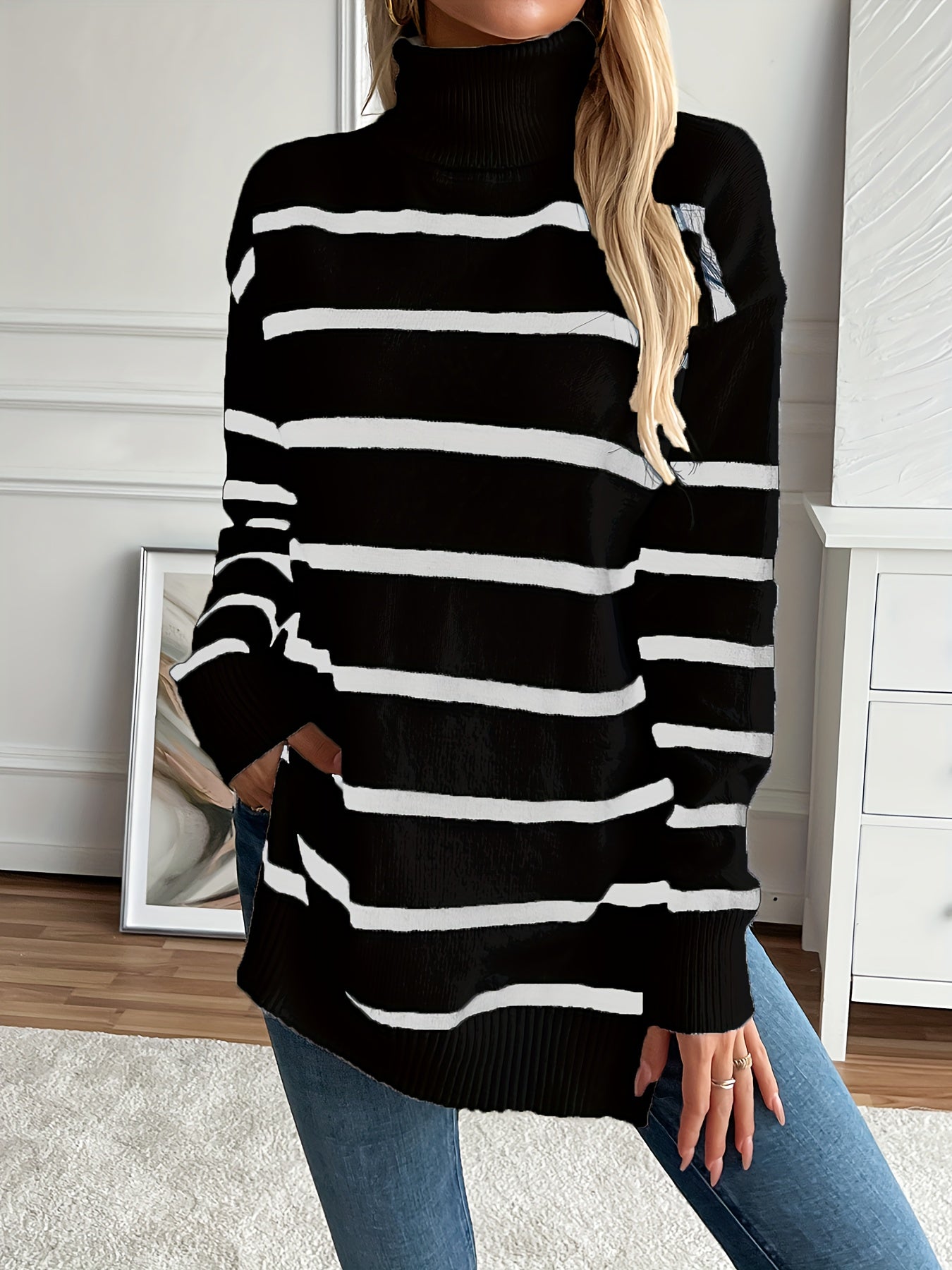Laluna® | Striped Knit Sweater