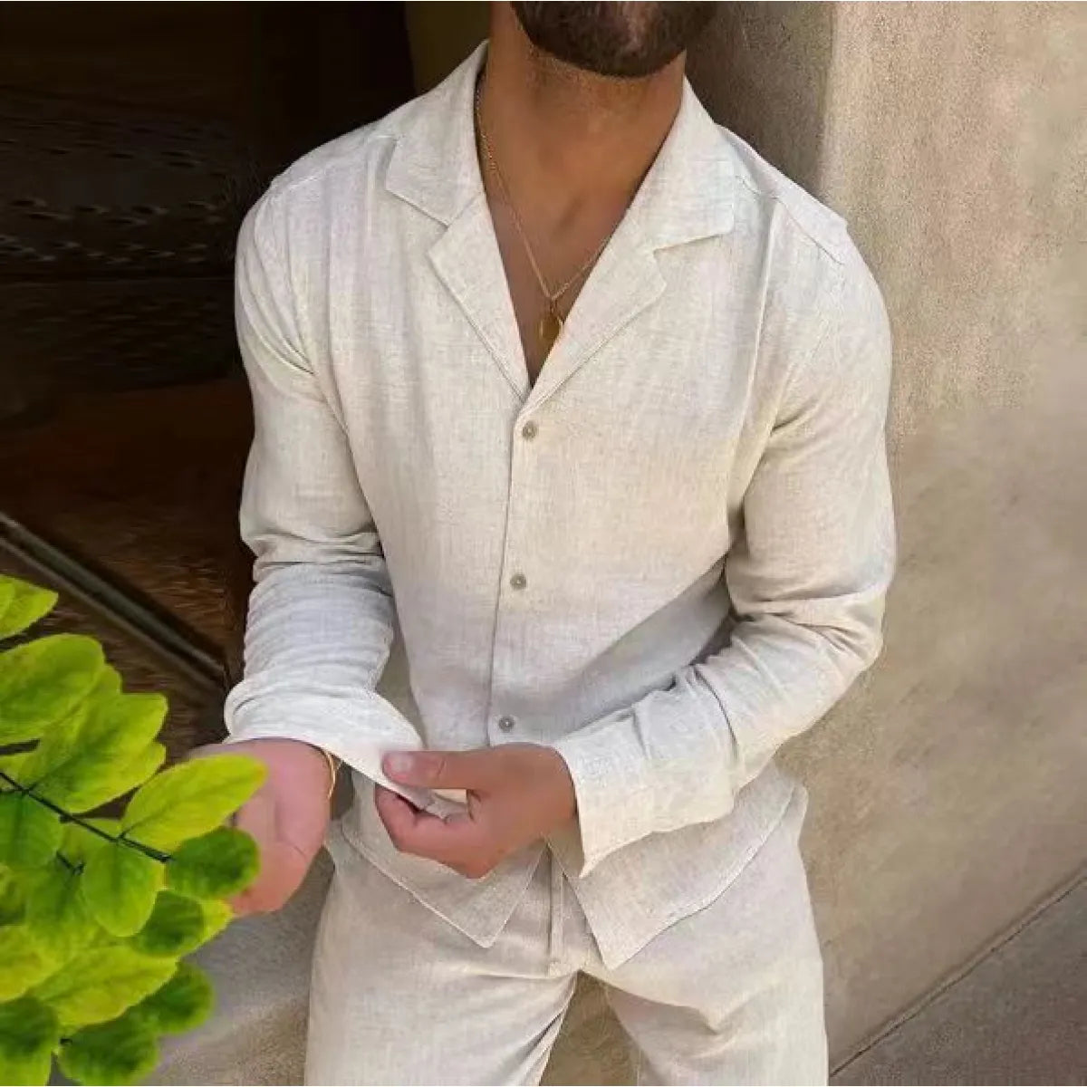 Laluna® | Men's Summer Linen Ensemble