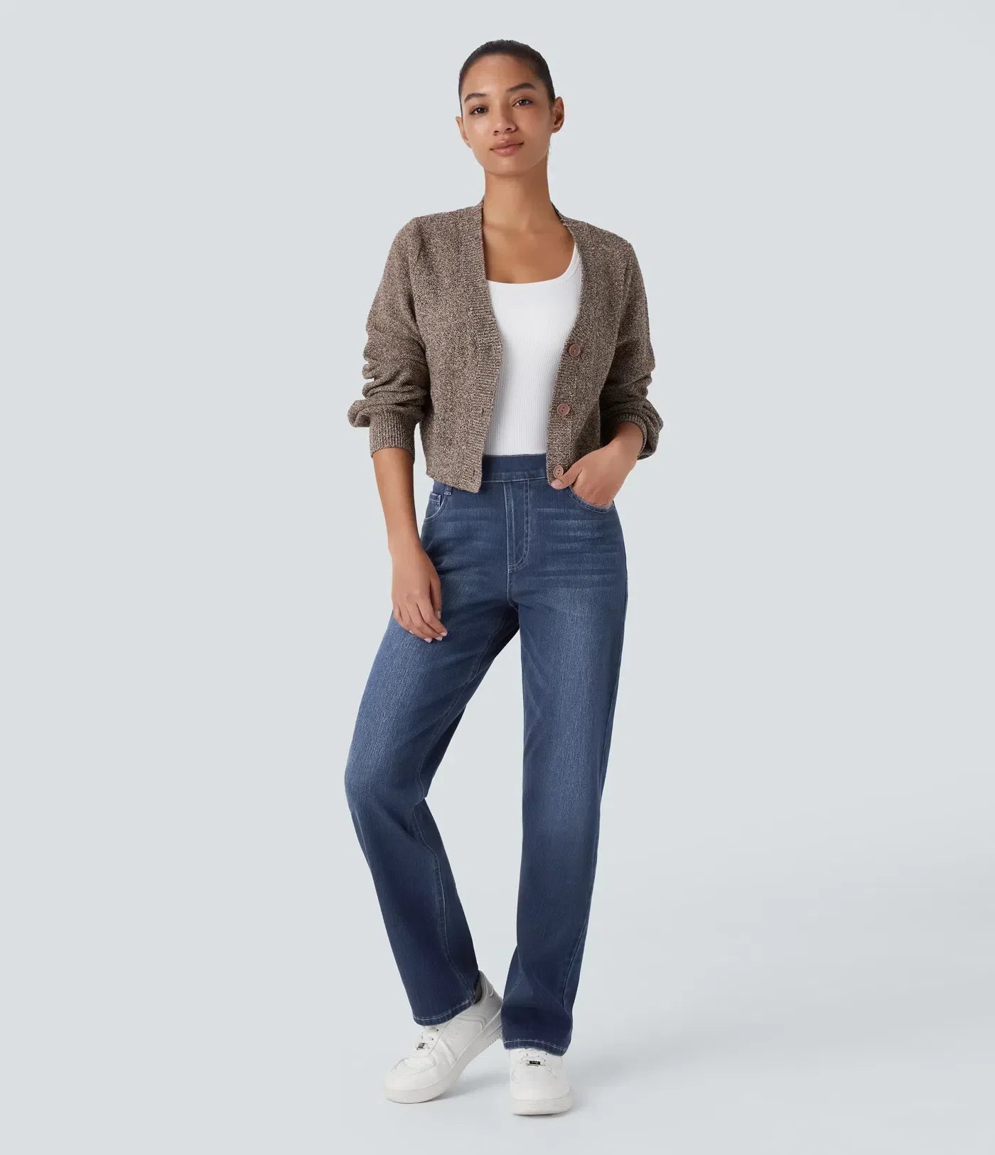 Lotte | Stretchy and Cozy High-Waisted Trousers