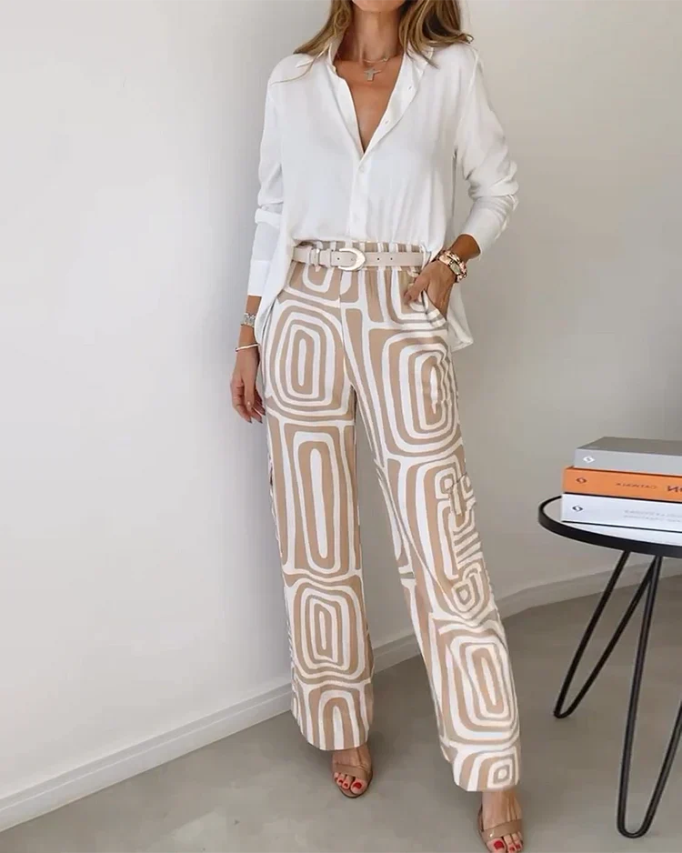 Kammay Chic Pant Set – Comes with Blouse and Belt