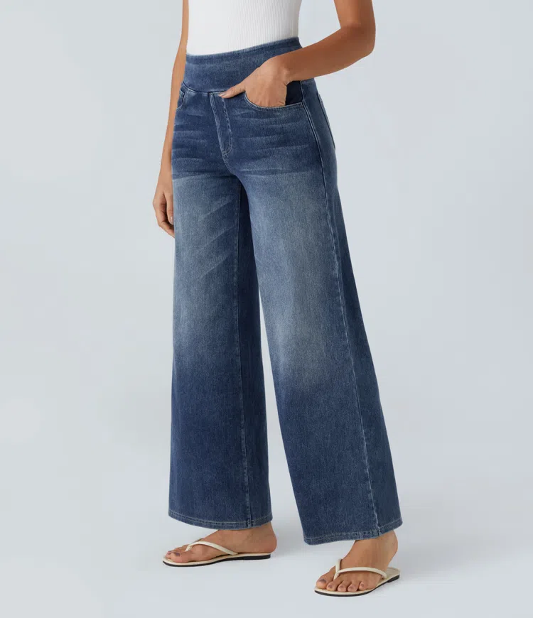 Laluna® | Comfortable high-waisted jeans