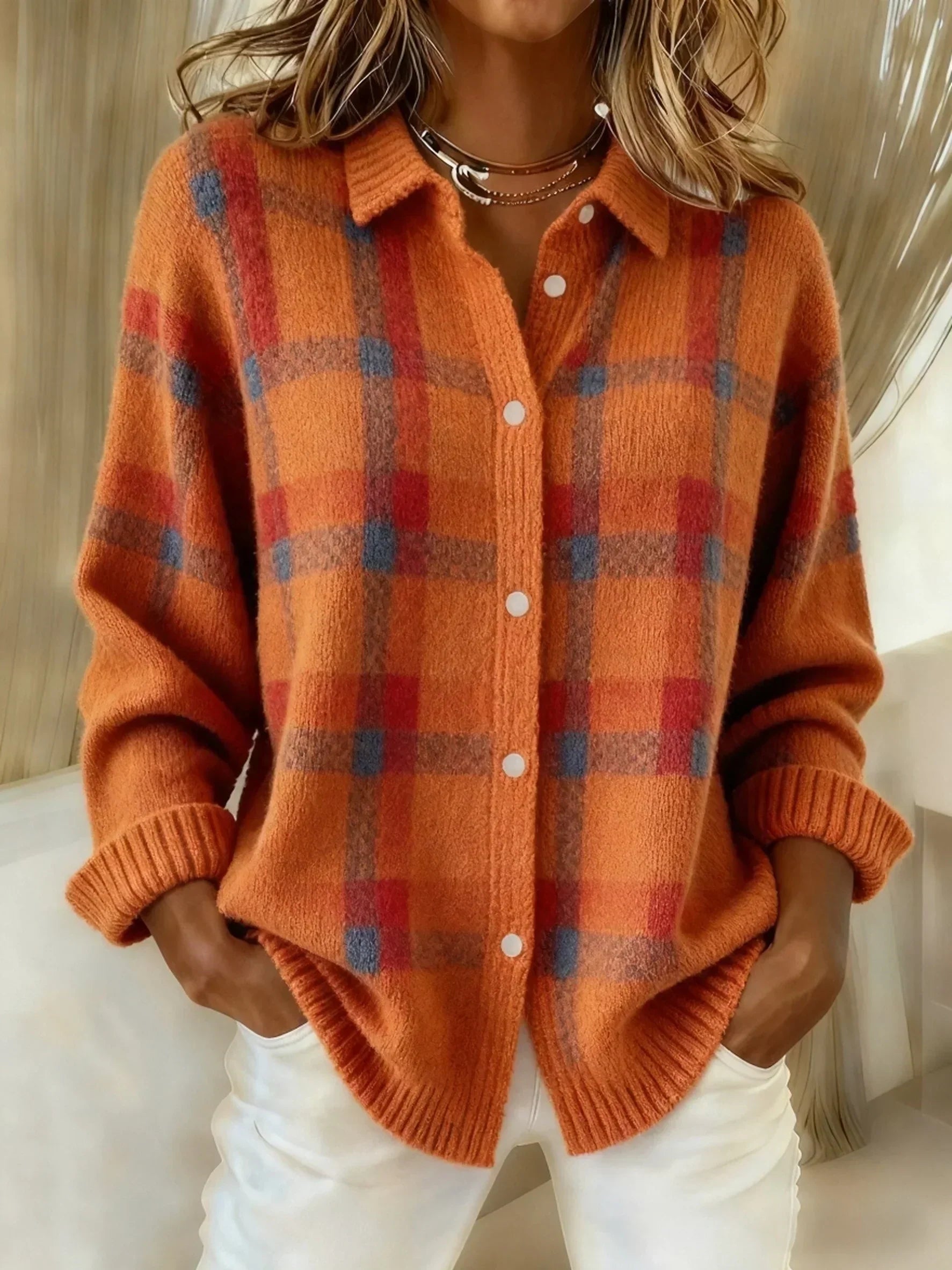 Laluna® | Retro Checked Sweater
