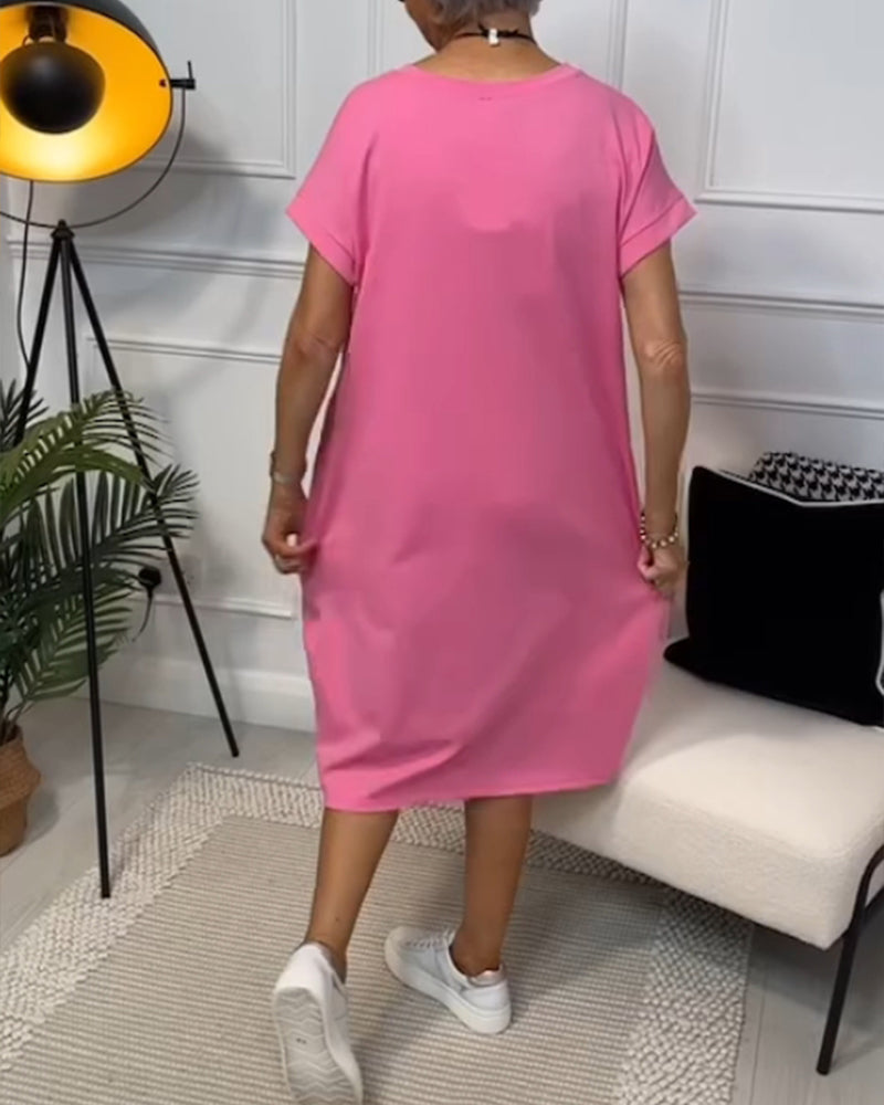 Easygoing Short-Sleeve Kaftan