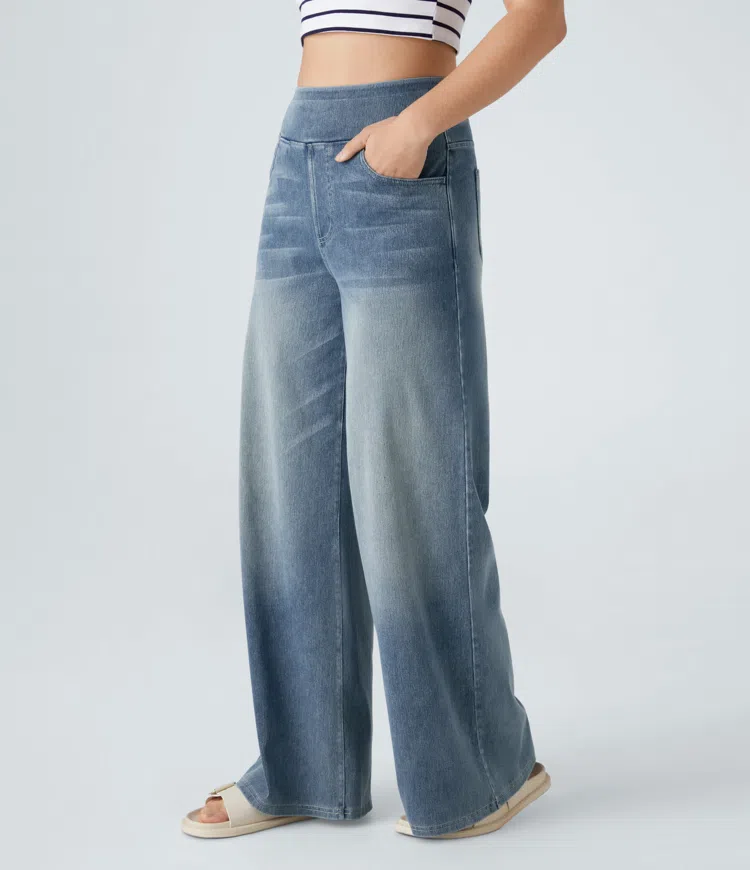 Laluna® | Comfortable high-waisted jeans