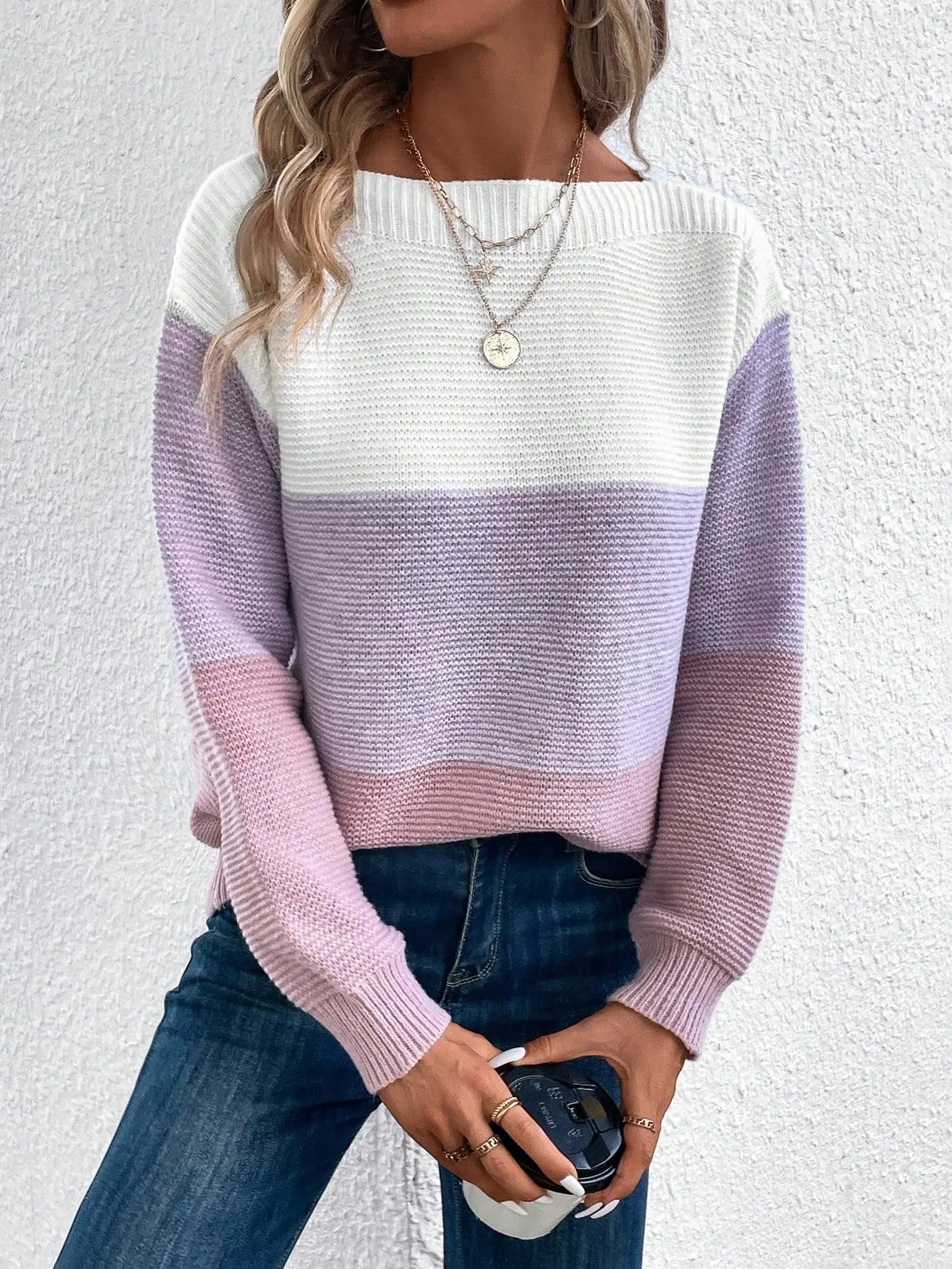 Laluna® | Three-Tone Sweater