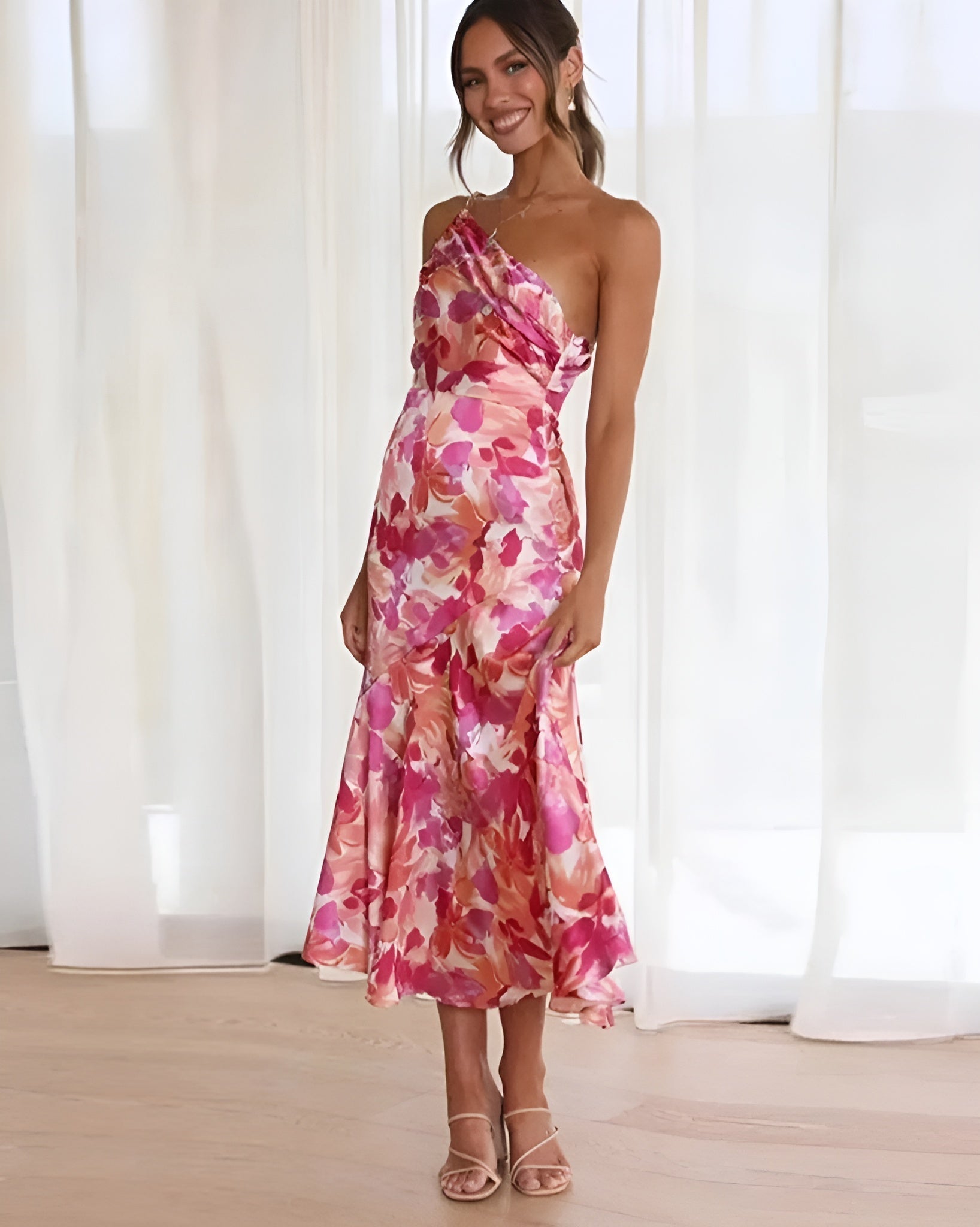 Laluna® | Chic Floral Print Maxi Dress