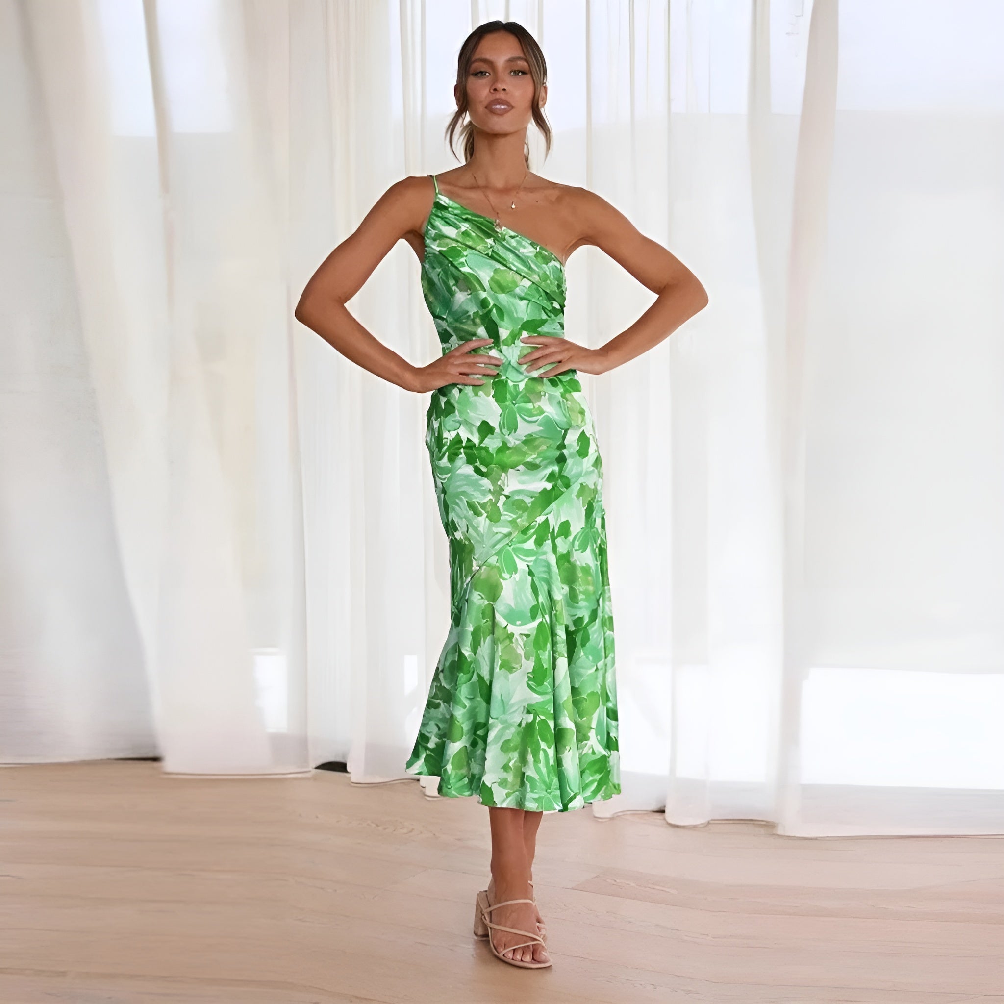 Laluna® | Chic Floral Print Maxi Dress