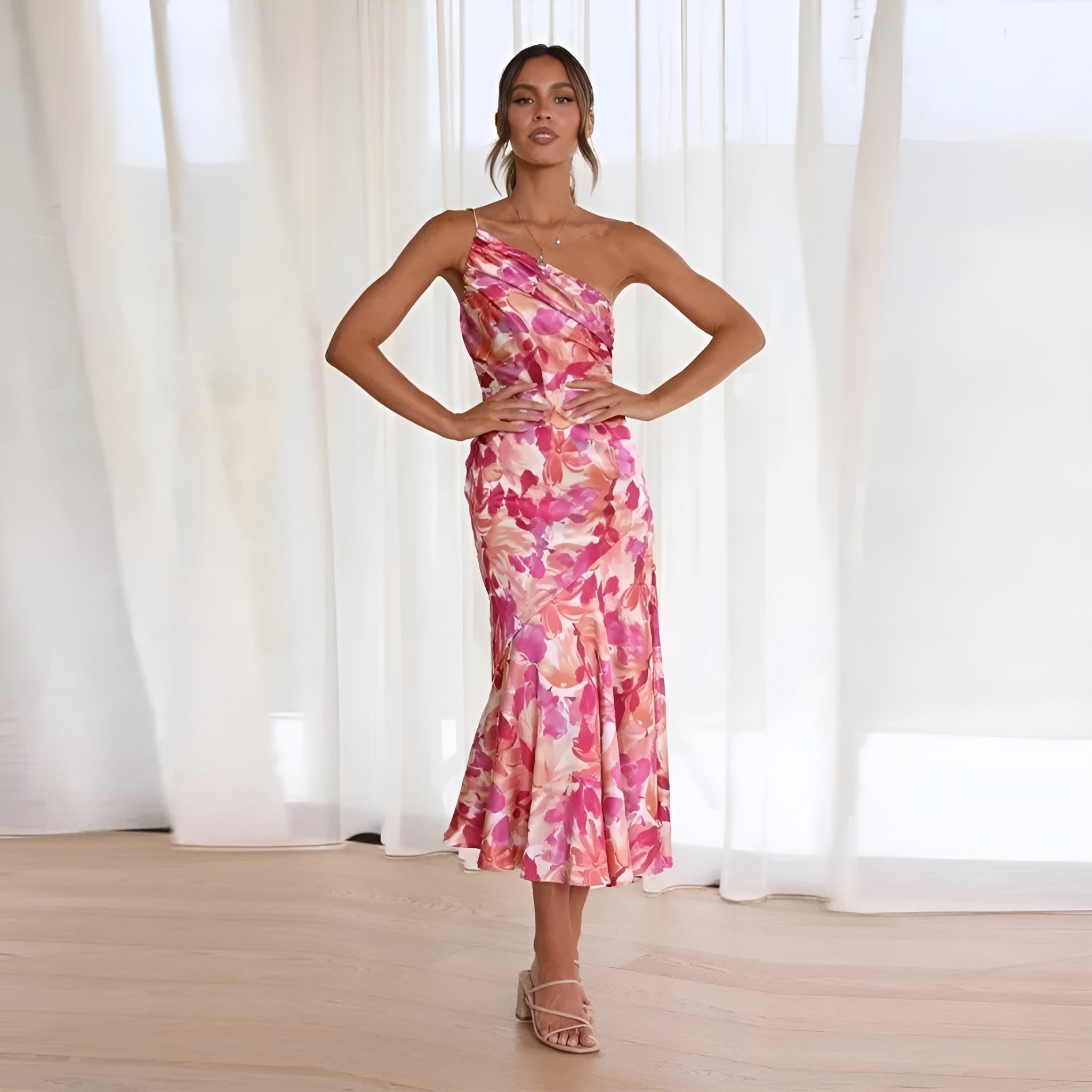 Laluna® | Chic Floral Print Maxi Dress