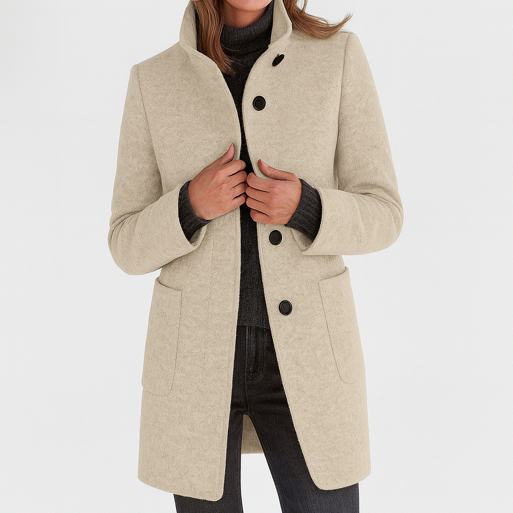 Laluna® | Women's Coat with High Collar