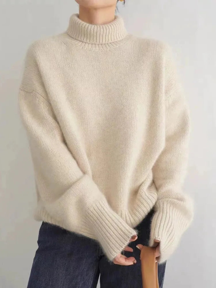 Laluna® | Luxe Cashmere Turtleneck Sweater