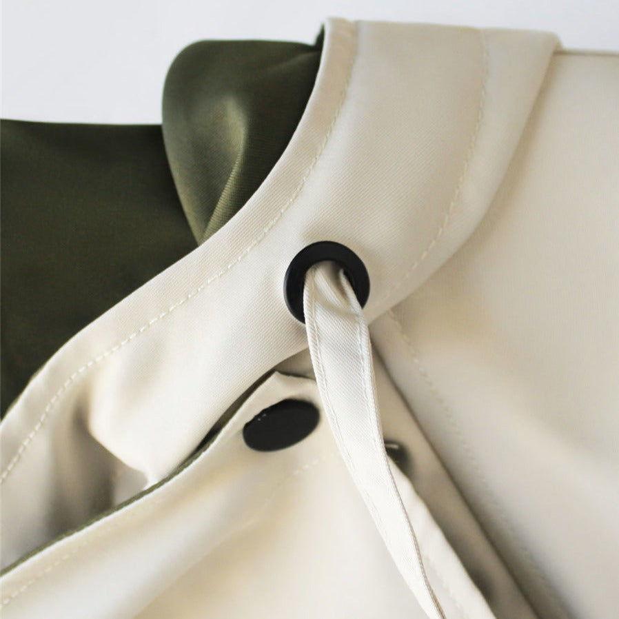 Laluna® | Contemporary Two-Tone Trench Coat