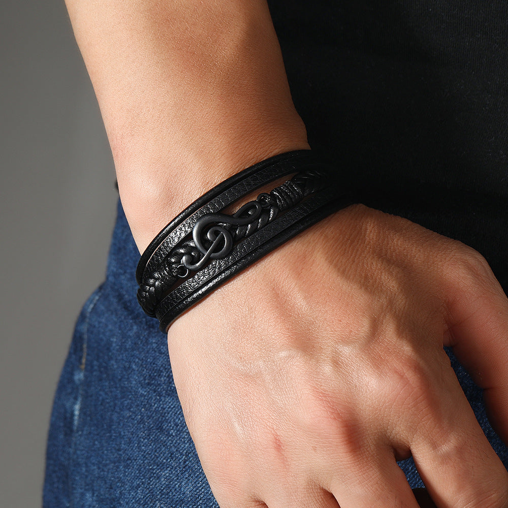 Rhythmo – Stylish Leather Bracelet for Music Enthusiasts