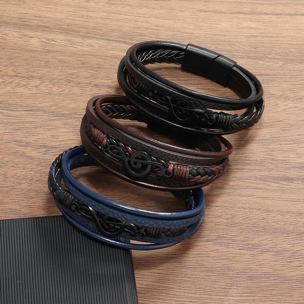 Rhythmo – Stylish Leather Bracelet for Music Enthusiasts