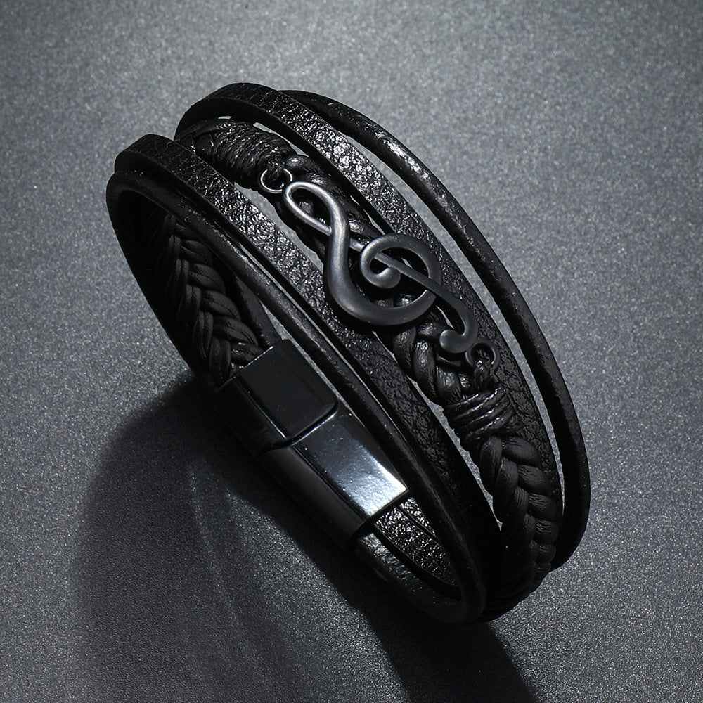 Rhythmo – Stylish Leather Bracelet for Music Enthusiasts