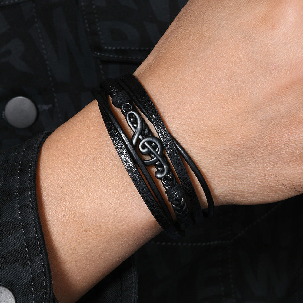Rhythmo – Stylish Leather Bracelet for Music Enthusiasts
