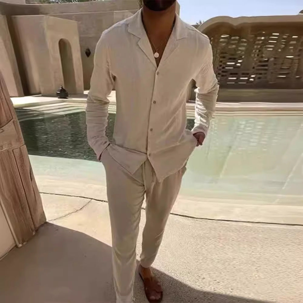 Laluna® | Men's Summer Linen Ensemble