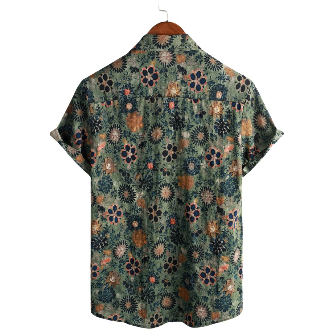 Short-Sleeve Cotton Hawaiian Shirt