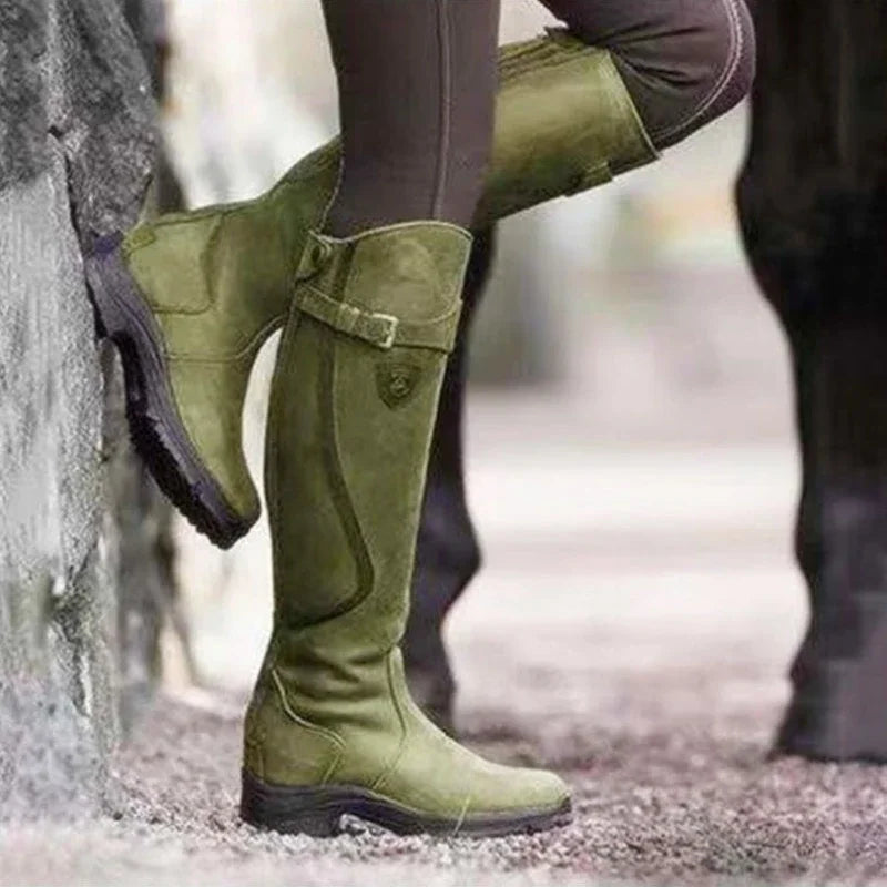 Laluna® | Chic High Leather Boots