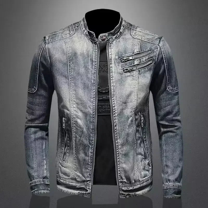 Laluna® | Denim Motorcycle Jacket