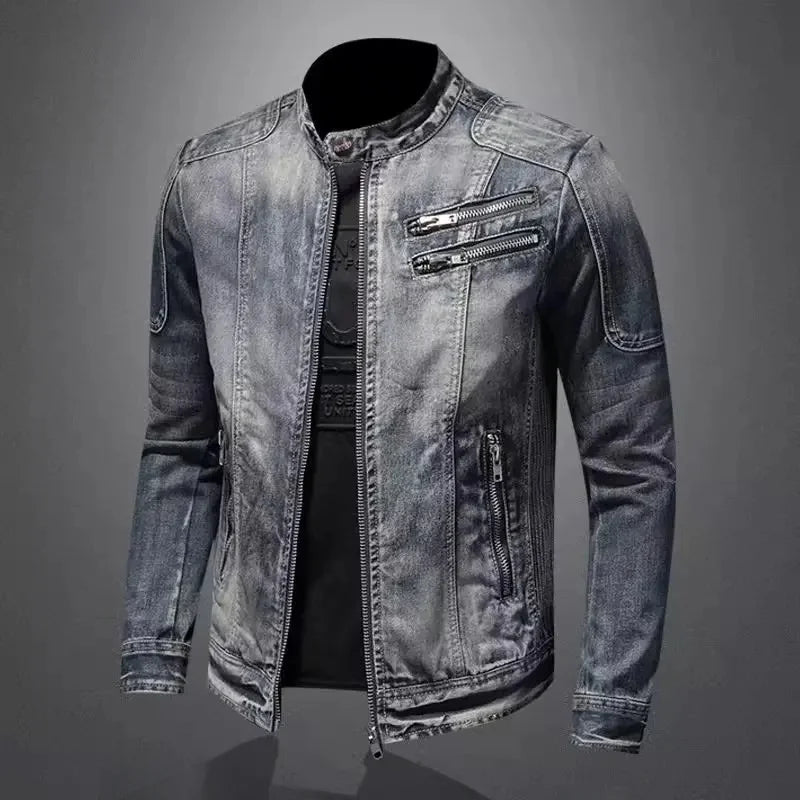 Laluna® | Denim Motorcycle Jacket