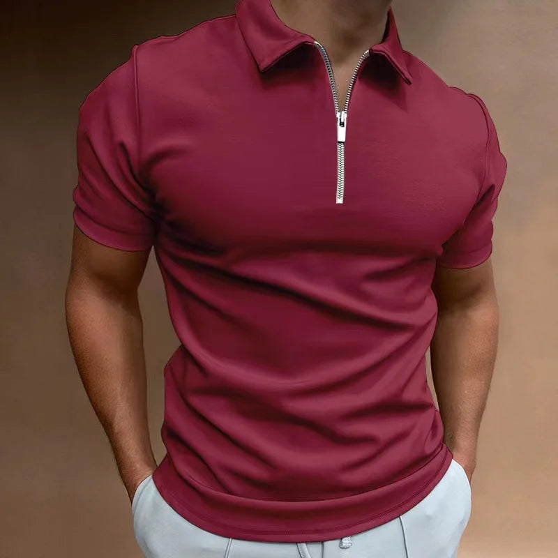 Laluna® Classic Zipper Polo Shirt