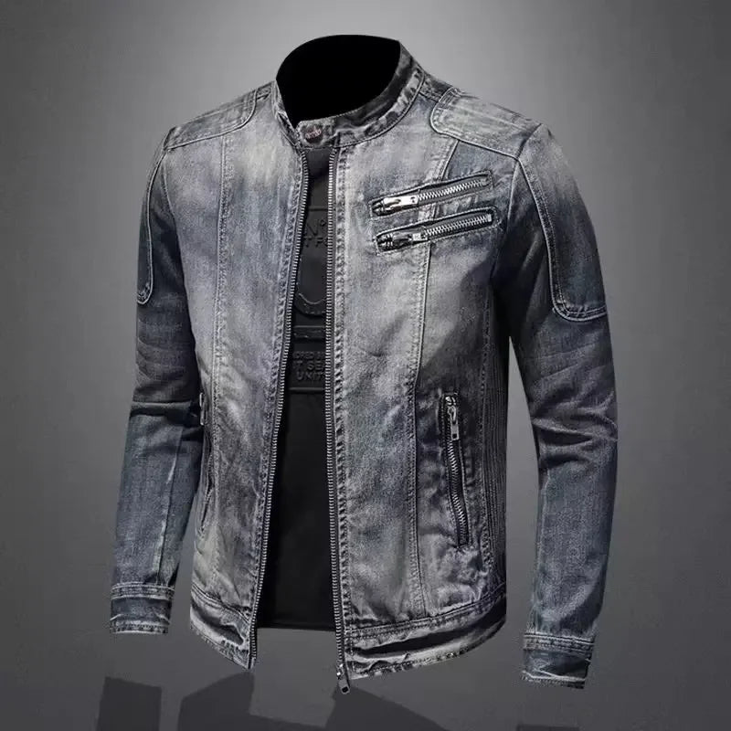 Laluna® | Denim Motorcycle Jacket