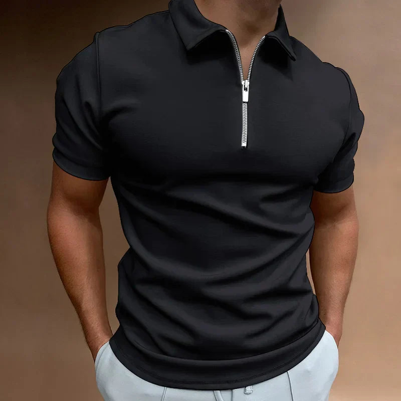 Laluna® Classic Zipper Polo Shirt