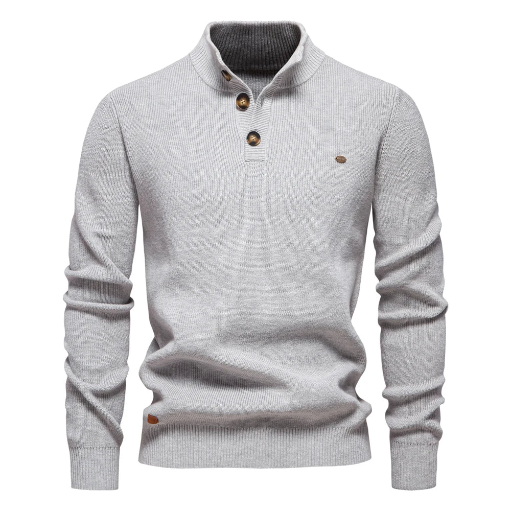 Laluna® | Men's Button-Detail Sweater