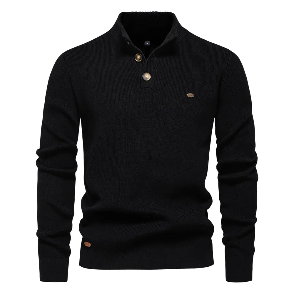 Laluna® | Men's Button-Detail Sweater