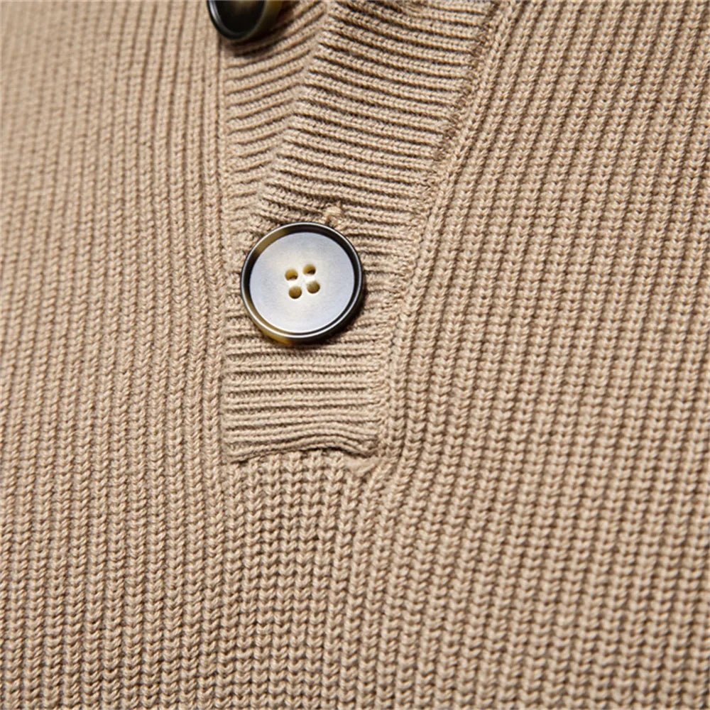 Laluna® | Men's Button-Detail Sweater