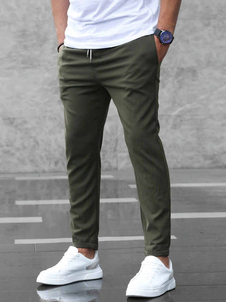 Modern stretch pants for men
