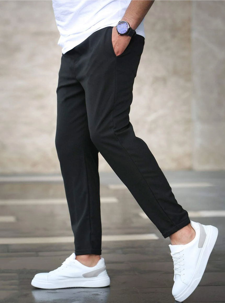 Modern stretch pants for men