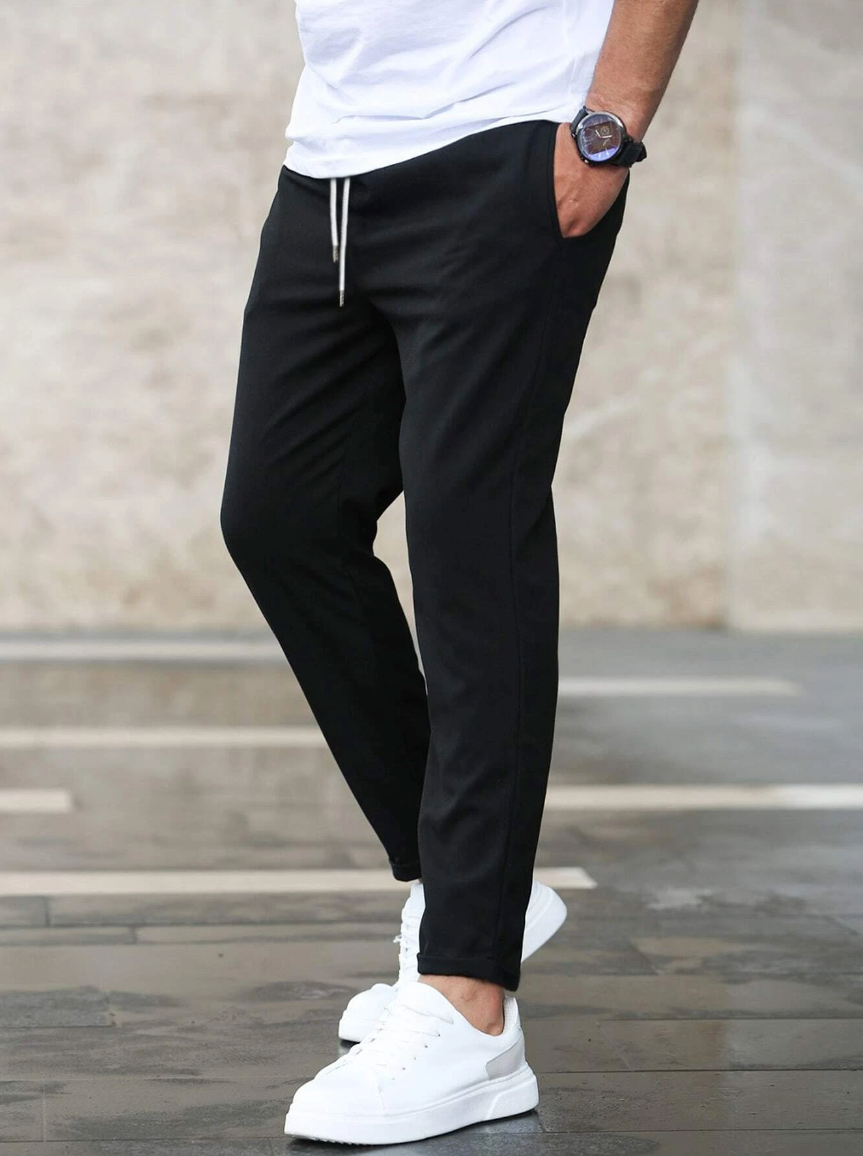 Modern stretch pants for men