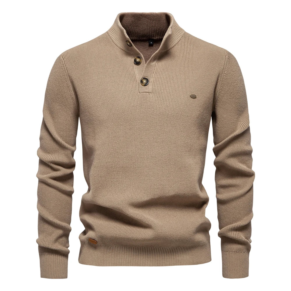 Laluna® | Men's Button-Detail Sweater