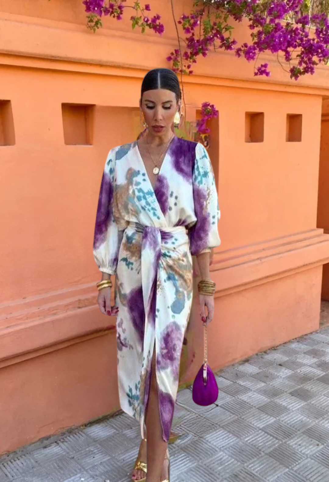 Laluna® | Chic V-Neck Dress
