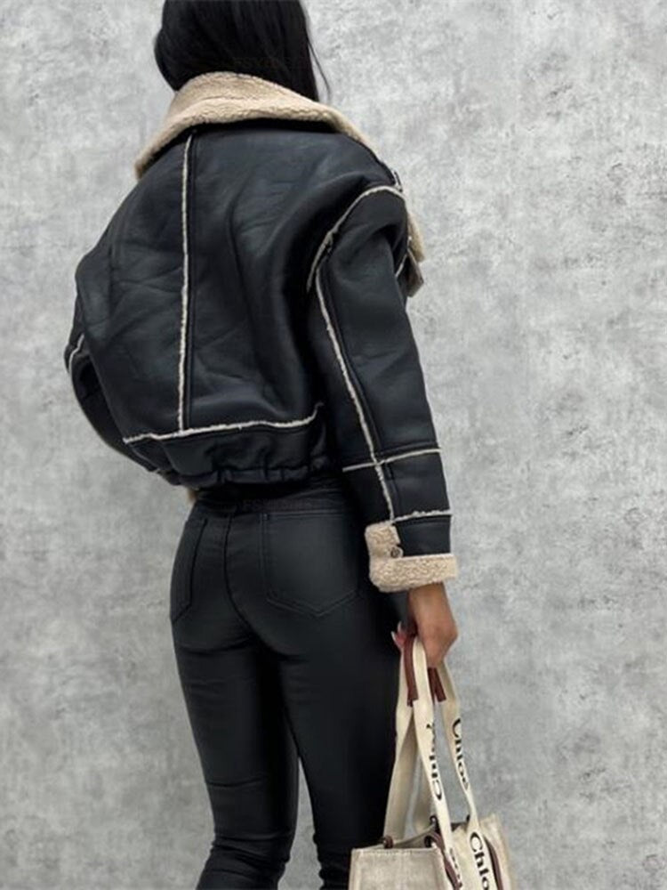 LALUNA® | Wool-Infused Leather Jacket