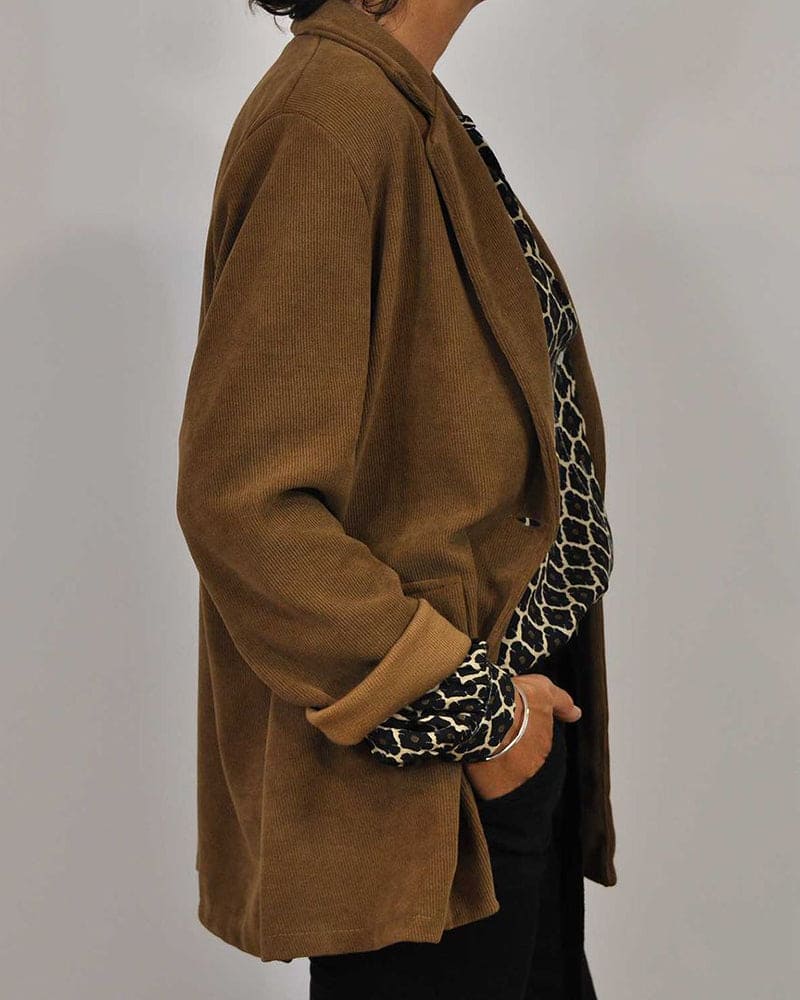 Laluna® | Casual V-Neck Midi Shirt